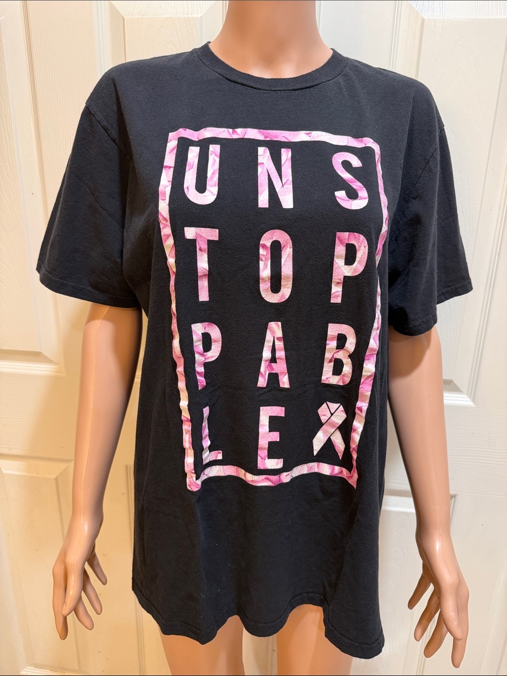 Rare Adidas Unstoppable Tee (Breast Cancer Awareness)
